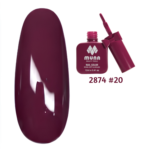 ESMALTE SEMIPERMANTE MUNA REF:2874 NAIL COLOR