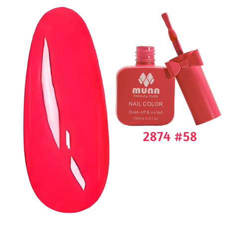 ESMALTE SEMIPERMANTE MUNA REF:2874 NAIL COLOR