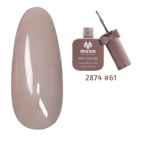 ESMALTE SEMIPERMANTE MUNA REF:2874 NAIL COLOR