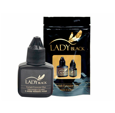 PEGANTE PESTAÑAS PELO A PELO LADY BLACK  10ML