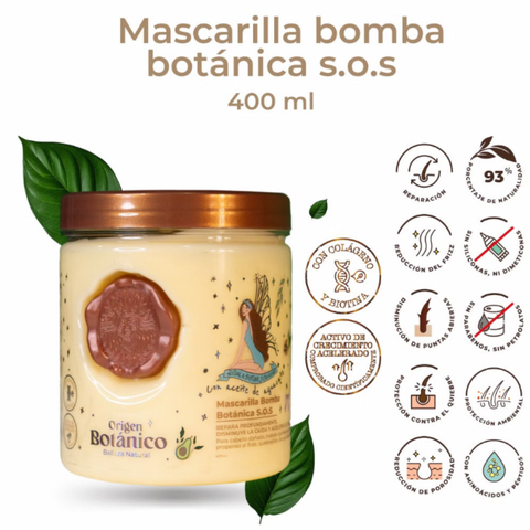 MASCARILLA BOMBA BOTANICA SOS X400 ML RITUAL BOTANICO