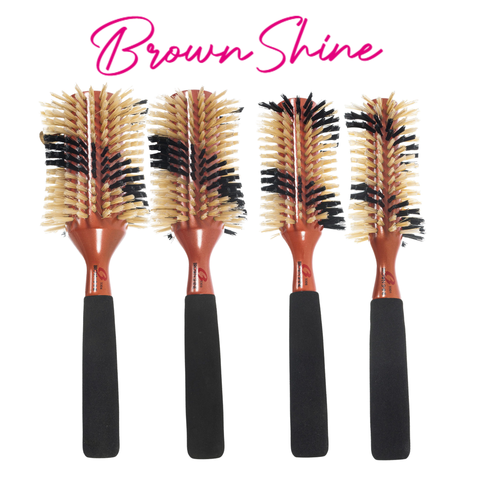 CEPILLO CERDA NATURAL BROWN SHINE