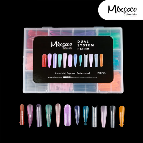 UÑAS DUAL COLORES X288 MIXCOCO