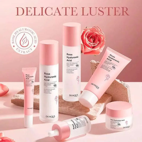 KIT FACIAL BIOAQUA ROSE ACIDO HIALURONICO