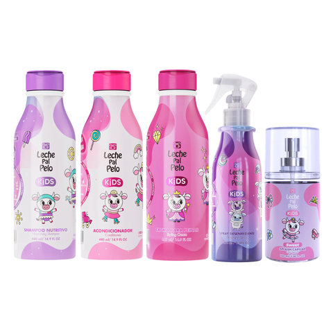 KIT NIÑAS LECHE PAL PELO