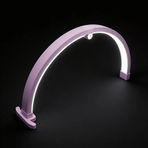 LAMPARA DE MESA MEDIA LUNA DIAMANTES