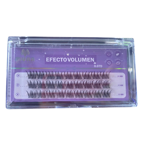 PESTAÑAS EFECTO VOLUMEN CLUSTER 0.07D MUNA