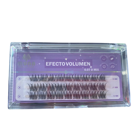 PESTAÑAS EFECTO VOLUMEN CLUSTER 0.07D MUNA