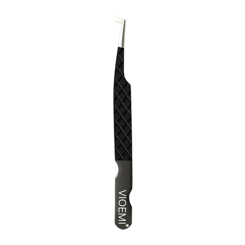 ´PINZA 3D DELGADA CORRUGADA VIOEMI NEGRA CON ESTUCHE