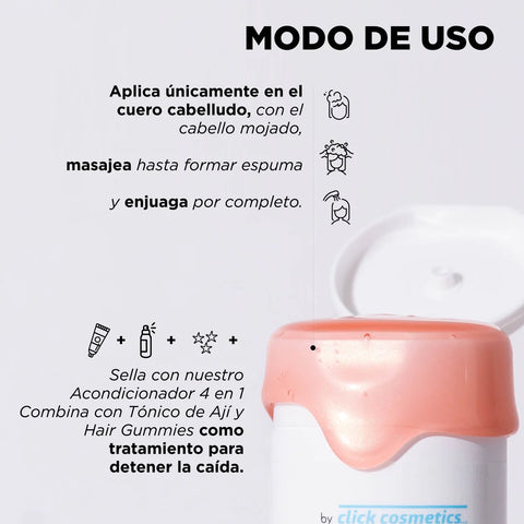 SHAMPOO DE AJI PARA CABELLO GRASO X300 ML