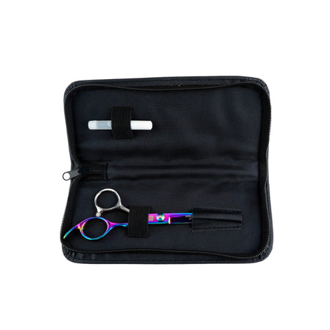TIJERA MICRODENTADA RAINBOW 6´´ CON ESTUCHE SM