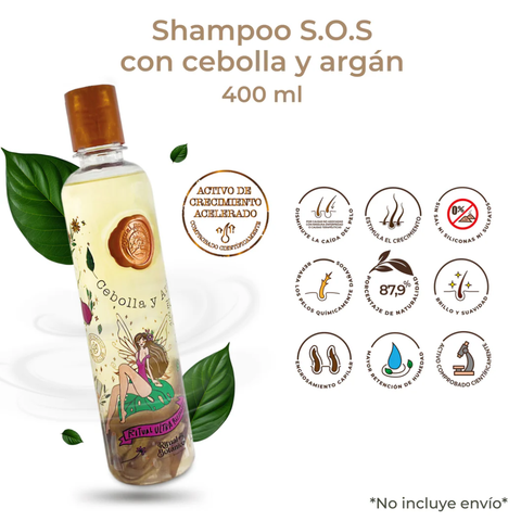 SHAMPOO CEBOLLA Y ARGAN X400 ML RITUAL BOTANICO