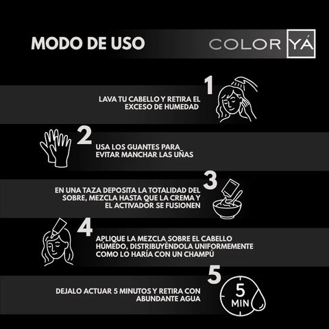 COLOR YA TINTE 5 MINUTOS SACHET