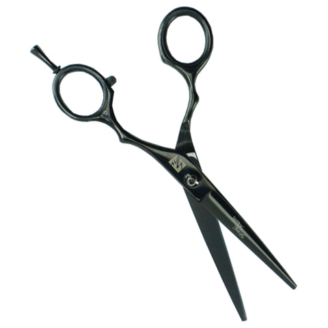 TIJERA MICRODENTADA NEGRA 5.5"