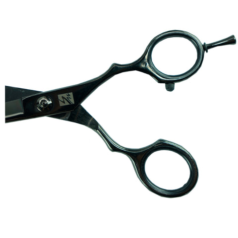 TIJERA MICRODENTADA NEGRA 5.5"