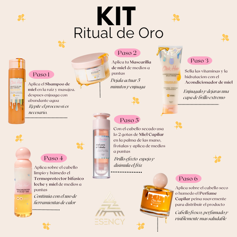 COMBO MIEL RITUAL DE ORO CLICK HAIR