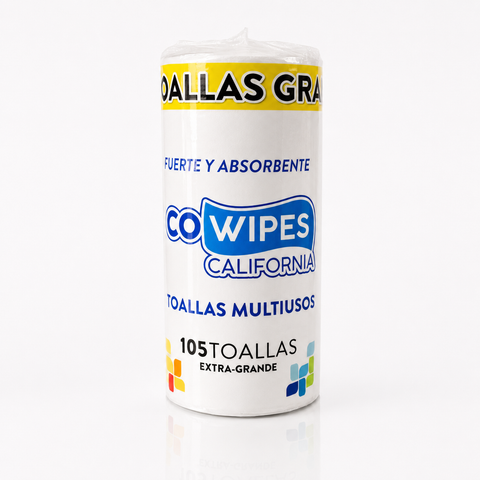 ROLLO DE TOALLAS X100 ECO WIPES