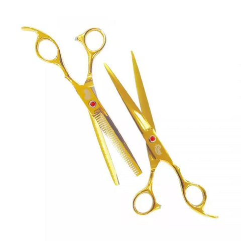 KIT TIJERAS PROFESIONAL CORTE DORADAS NT-18